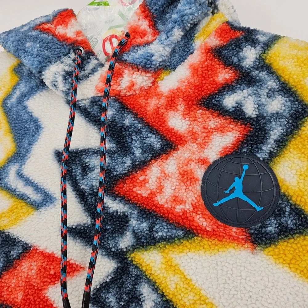 Jordan Essentials Mountainside Hoodie Mens Medium Multicolor Fleece DH1110-133